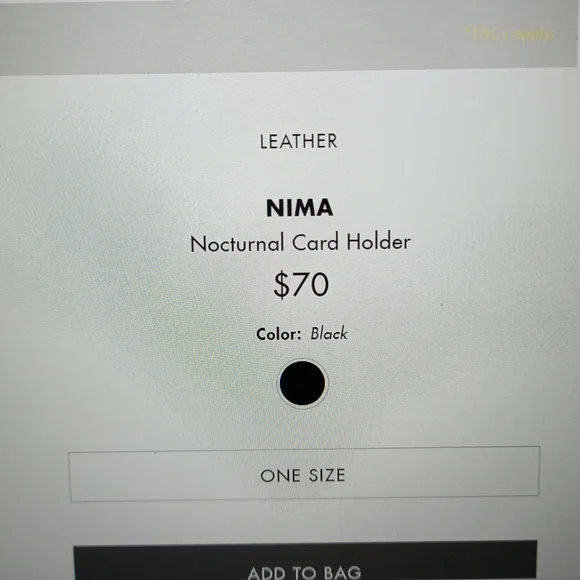 Ted Baker leather nocturnal card holder - Picture 4 of 7